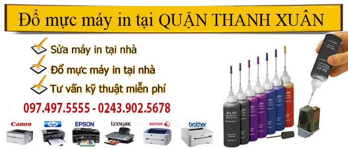 ĐỔ MỰC MÁY IN QUẬN THANH XUÂN